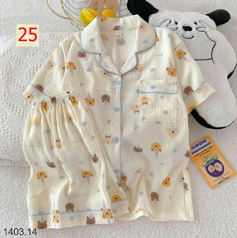 26HA1403.14 - SET BỘ PIZAMA CỘC CHO NỮ