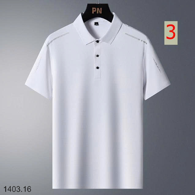 26HA1403.16 - ÁO POLO LỤA BĂNG NAM