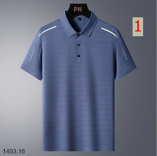 26HA1403.16 - ÁO POLO LỤA BĂNG NAM