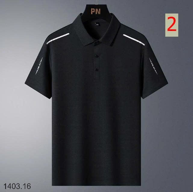 26HA1403.16 - ÁO POLO LỤA BĂNG NAM