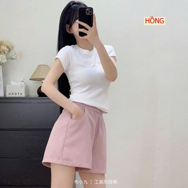 26HA1403.17 - QUẦN SHORT CARGO NỮ BU XIAOJIU