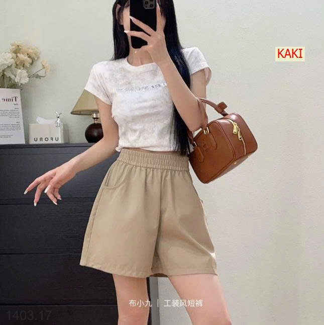 26HA1403.17 - QUẦN SHORT CARGO NỮ BU XIAOJIU