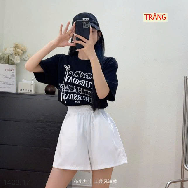 26HA1403.17 - QUẦN SHORT CARGO NỮ BU XIAOJIU