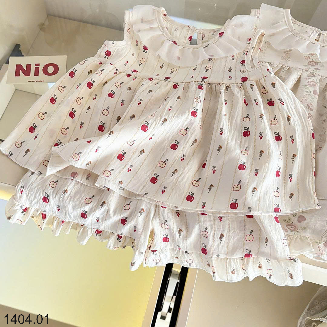 26HA1404.01 - SET 2 B HỌA TIẾT XINH XẮN CHO BÉ GÁI