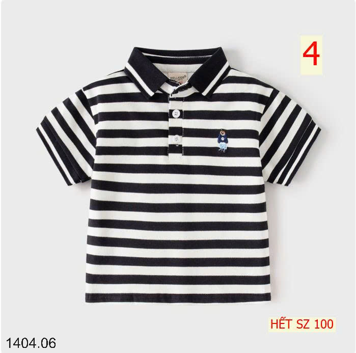 26HA1404.06 - ÁO POLO WELLKIDS BÉ TRAI