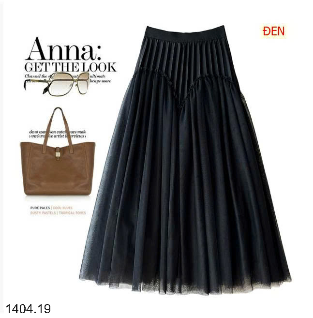 26HA1404.19 - CHÂN VÁY XẾP LY XÒE ANNA