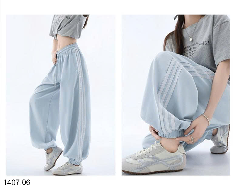 26HA1407.06 - QUẦN JOGGER KẺ SỌC KIỂU MỸ