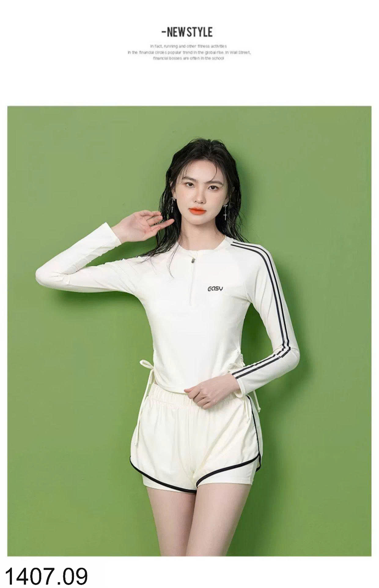 26HA1407.09 - BỘ BƠI DÀI TAY CHO NỮ