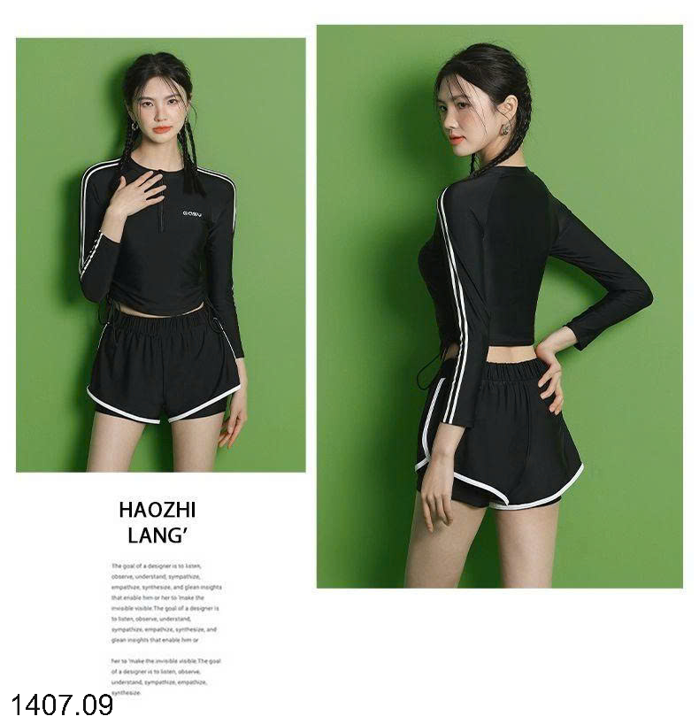 26HA1407.09 - BỘ BƠI DÀI TAY CHO NỮ