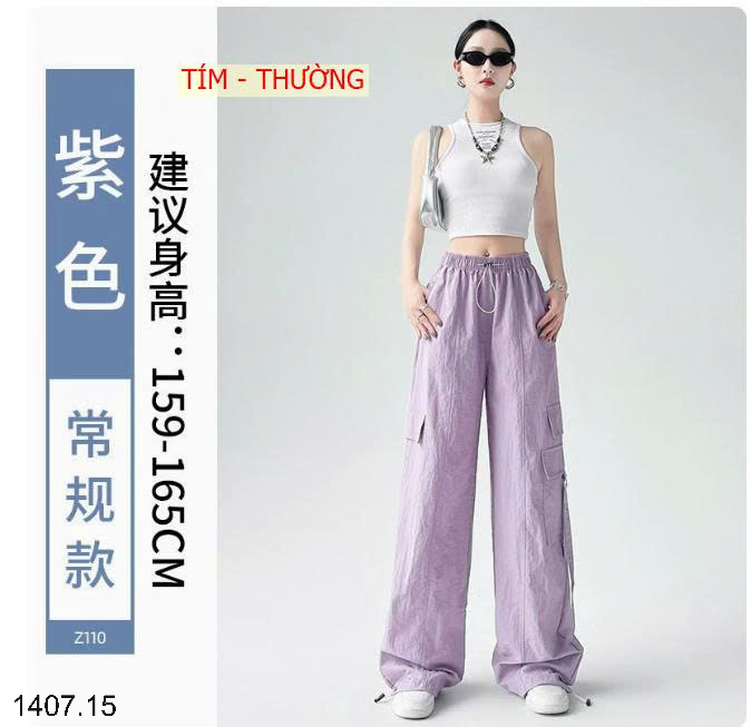 26HA1407.15 - QUẦN GIÓ THỂ THAO TÚI HỘP CHO NỮ