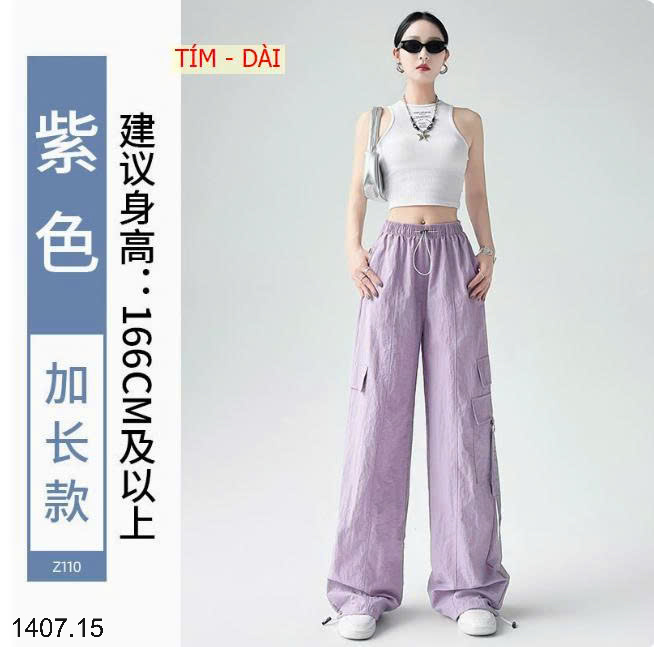 26HA1407.15 - QUẦN GIÓ THỂ THAO TÚI HỘP CHO NỮ