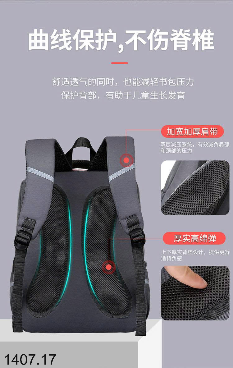 26HA1407.17 - BA LÔ BẢO VỆ CỘT SỐNG CHO BÉ