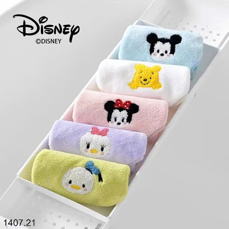 26HA1407.21 - SET 5 KHĂN MẶT DISNEY CHO BÉ YÊU