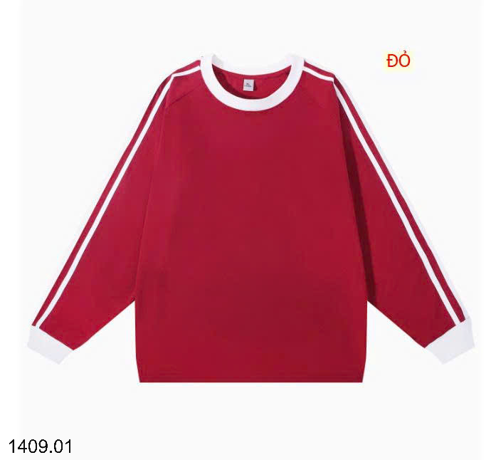 26HA1409.01 - ÁO THUN COTTON DÀI TAY 3 SỌC UNISEX