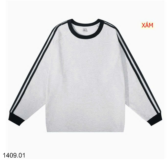 26HA1409.01 - ÁO THUN COTTON DÀI TAY 3 SỌC UNISEX