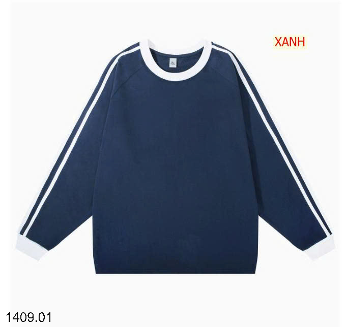 26HA1409.01 - ÁO THUN COTTON DÀI TAY 3 SỌC UNISEX