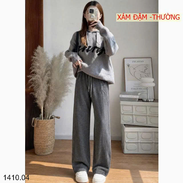 26HA1410.04 - QUẦN NỈ NỮ ỐNG RỘNG