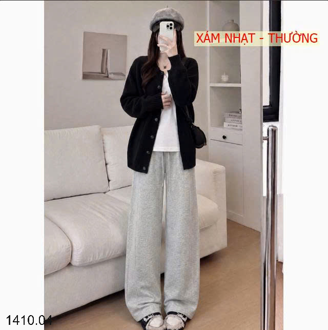 26HA1410.04 - QUẦN NỈ NỮ ỐNG RỘNG