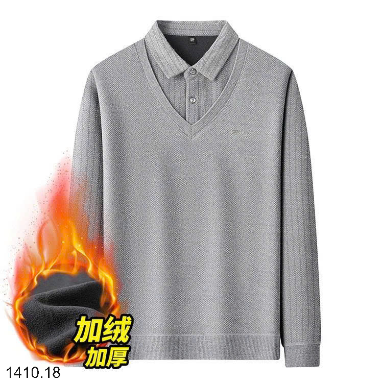 26HA1410.18 - ÁO CỔ SƠ MI LÓT LÔNG NAM