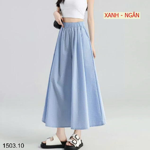 26HA1503.10 - QUẦN VÁY YAMAMOTO ỐNG RỘNG