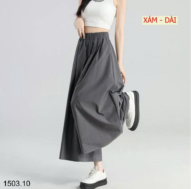 26HA1503.10 - QUẦN VÁY YAMAMOTO ỐNG RỘNG