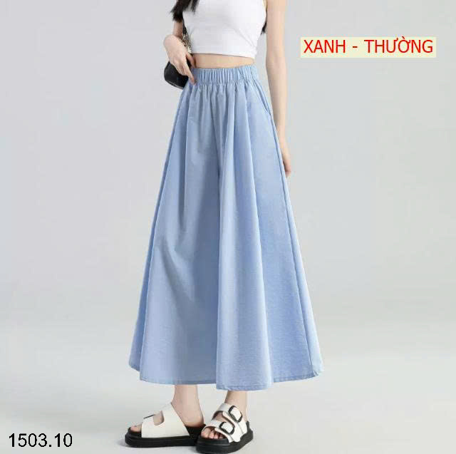 26HA1503.10 - QUẦN VÁY YAMAMOTO ỐNG RỘNG