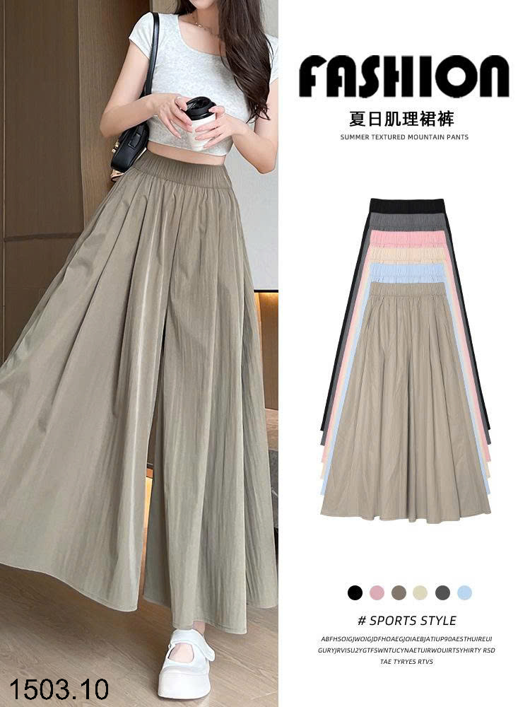 26HA1503.10 - QUẦN VÁY YAMAMOTO ỐNG RỘNG