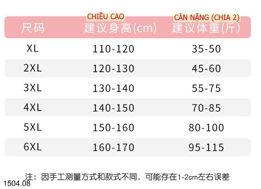 26HA1504.08 - BỘ BƠI YUKE CHO BÉ GÁI