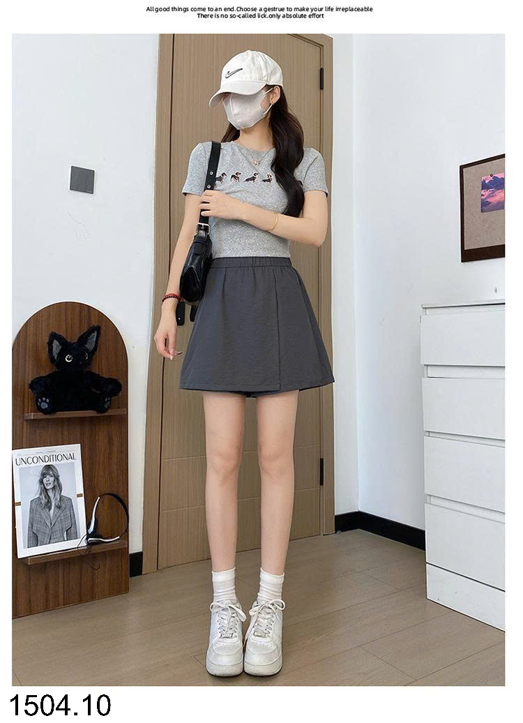 26HA1504.10 - QUẦN SHORT THỂ THAO GIẢ VÁY CHO NỮ
