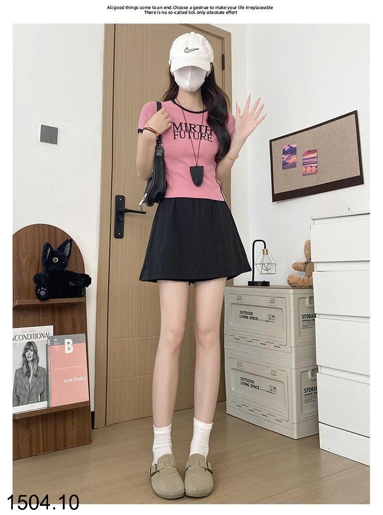 26HA1504.10 - QUẦN SHORT THỂ THAO GIẢ VÁY CHO NỮ