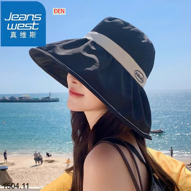 26HA1504.11 - MŨ CHỐNG NẮNG JEANS WEST CHO NỮ