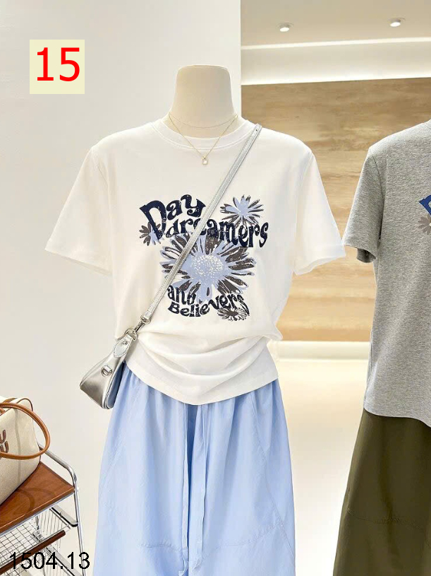 26HA1504.13 - ÁO PHÔNG COTTON HOẠT HÌNH CHO NỮ