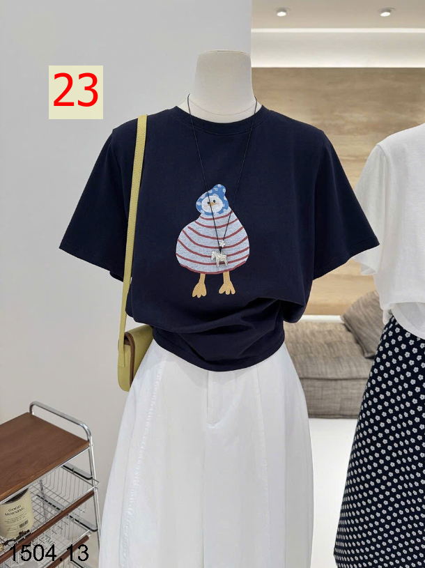 26HA1504.13 - ÁO PHÔNG COTTON HOẠT HÌNH CHO NỮ
