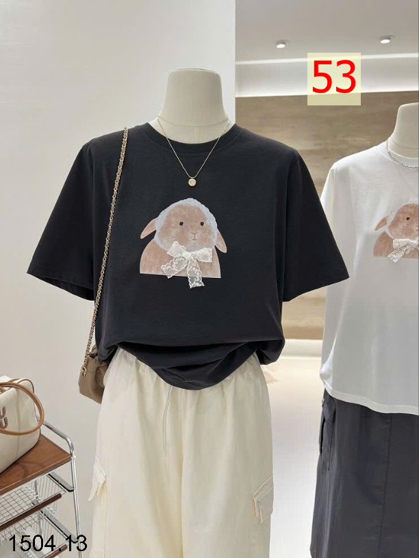 26HA1504.13 - ÁO PHÔNG COTTON HOẠT HÌNH CHO NỮ