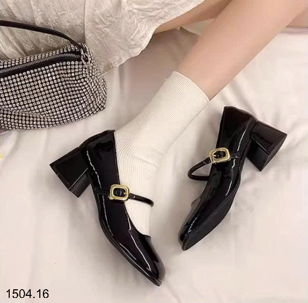 26HA1504.16 - GIÀY MARRY JANE ĐẾ VUÔNG