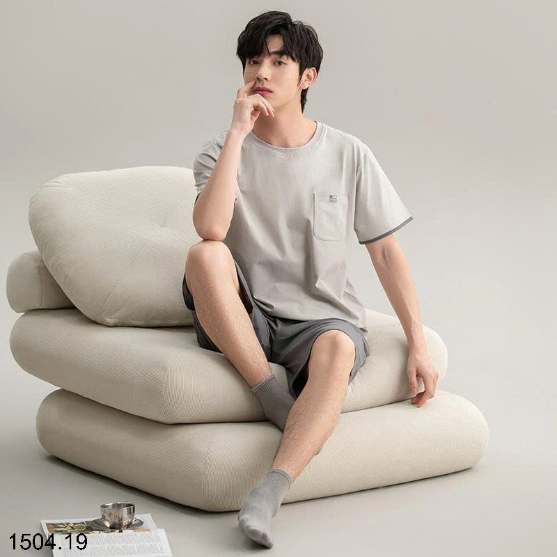26HA1504.19 - BỘ MẶC NHÀ COTTON NAM