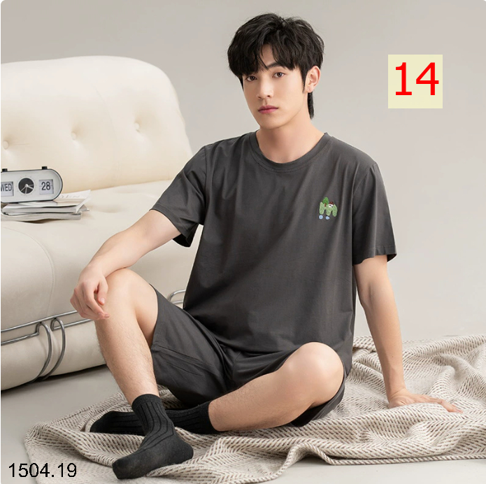 26HA1504.19 - BỘ MẶC NHÀ COTTON NAM