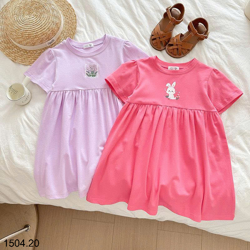 26HA1504.20 - VÁY COTTON QUẢNG CHÂU BÉ GÁI