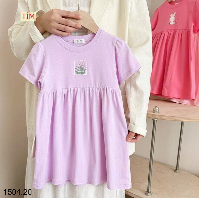 26HA1504.20 - VÁY COTTON QUẢNG CHÂU BÉ GÁI