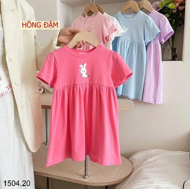 26HA1504.20 - VÁY COTTON QUẢNG CHÂU BÉ GÁI