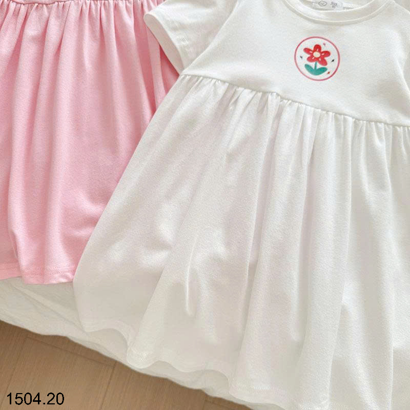 26HA1504.20 - VÁY COTTON QUẢNG CHÂU BÉ GÁI