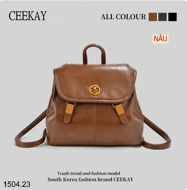 26HA1504.23 - BA LÔ DA PHONG CÁCH RETRO CEEKAY