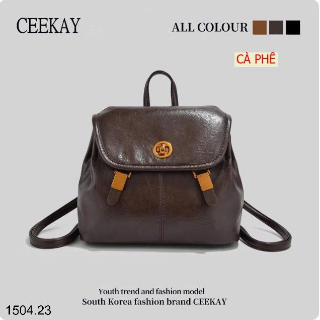 26HA1504.23 - BA LÔ DA PHONG CÁCH RETRO CEEKAY