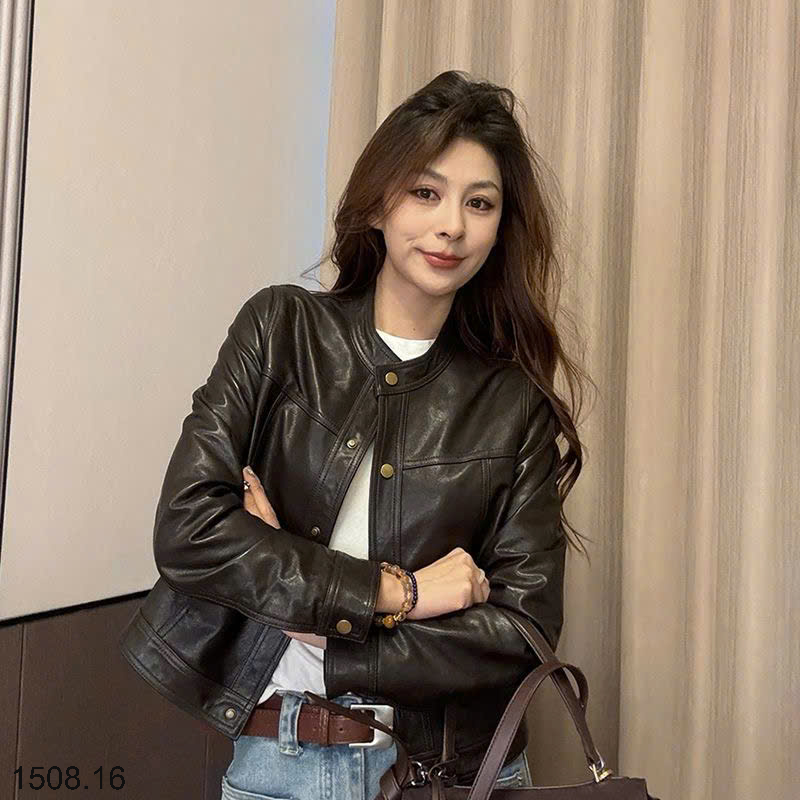 26HA1508.16 - ÁO KHOÁC DA CHO NỮ