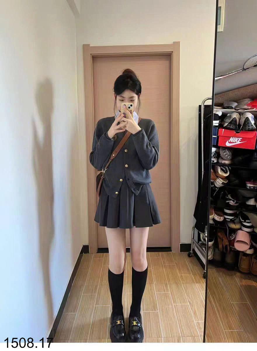 26HA1508.17 - ÁO CARDIGAN HAI MÀU NỮ