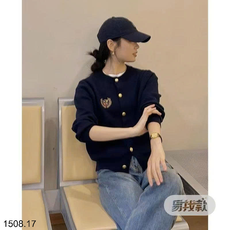26HA1508.17 - ÁO CARDIGAN HAI MÀU NỮ