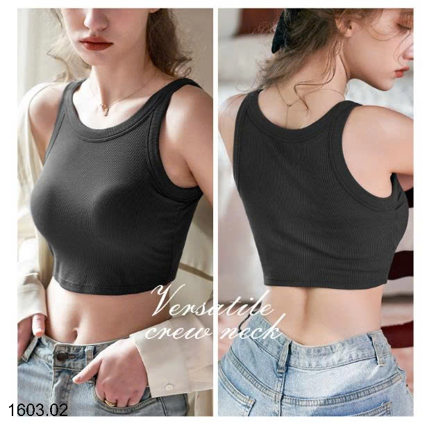 26HA1603.02 - ÁO 2 DÂY CROPTOP CHO NỮ