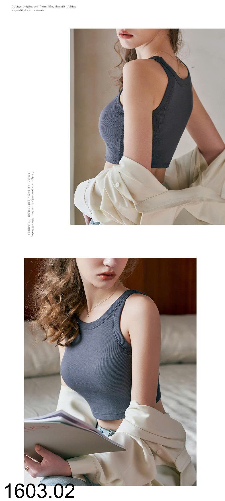 26HA1603.02 - ÁO 2 DÂY CROPTOP CHO NỮ