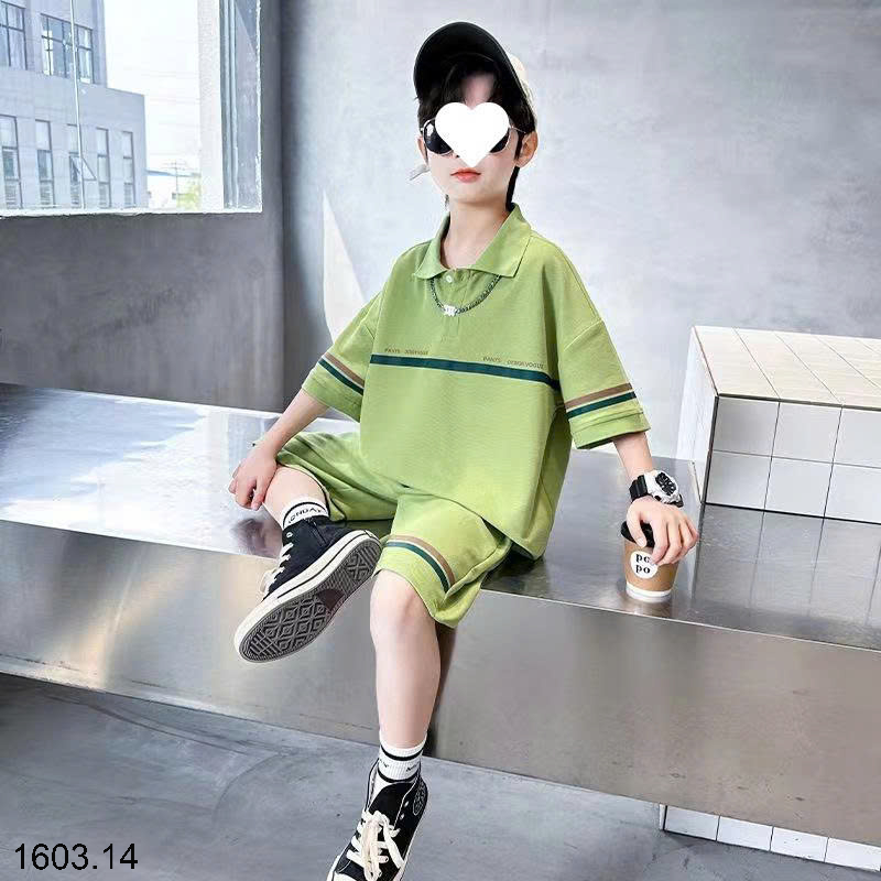 26HA1603.14 - BỘ POLO SIZE ĐẠI BÉ TRAI