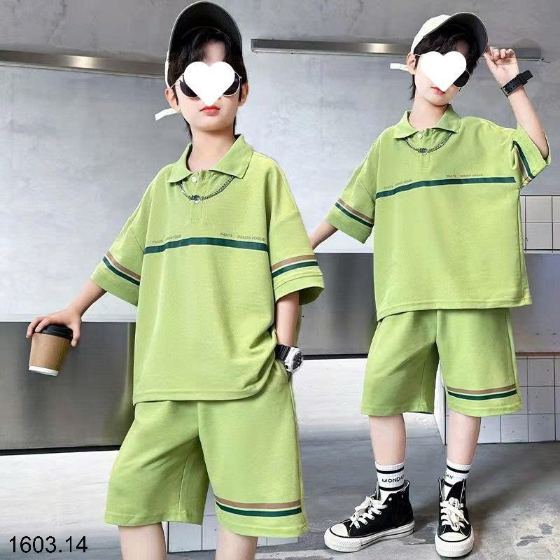 26HA1603.14 - BỘ POLO SIZE ĐẠI BÉ TRAI